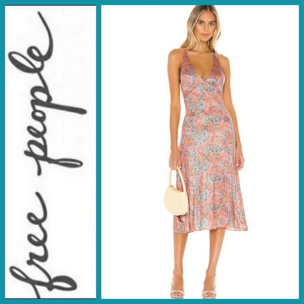 FREE PEOPLE💐 Midi Slip Dress
